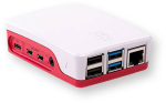 Raspberry Pi 4 Model B Official Case, Plastic - Red/White