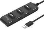 Equip USB-Hub 7-Port 2.0 ->7x2.0 480Mbps o.Netzteil sw