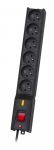 Lestar LX 610 Surge Protector Power Strip 5.0m Black