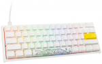 Ducky One 2 Pro Mini White RGB LED Gaming Keyboard - Gateron Yellow (US)