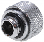 Alphacool HT 13mm HardTube compression fitting G1/4 - knurled - chrome