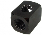 connection option brass TEE T-piece G1/4" - black nickel