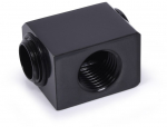 Alphacool Low Profile ES L-connector rotatable G1/4 AG auf G1/4 IG - Deep Black