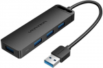 Vention USB 3.0 4-Port Hub CHLBB 0.15m Black