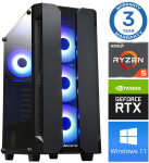 INTOP Ryzen 5 5600X 16GB 250SSD M.2 NVME+2TB RTX3050 6GB WIN11