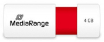 MediaRange USB flash drive, color edition, red, 4GB