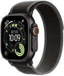 Apple Watch Ultra 3 Titanium Cellular 49mm Schwarz (Trail Loop schwarz/kohlegrau) S/M