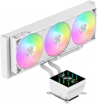 Gamemax CPU Liquid Cooler | GLACIER 360 LCD WH | White