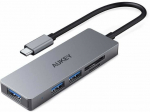 Aukey AUKEY CB-C63 aluminium HUB USB-C Ultra Slim 4i