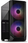 Inter-Tech IT-3503 Airstream black tempered glass pc case