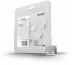 USB Port Blocker (without key) - Pack 10, Colour Code: White