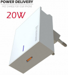 Swissten 20W USB-C power adapter for iPhone, white