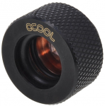 Alphacool HT 13mm HardTube compression fitting G1/4 - knurled - deep black