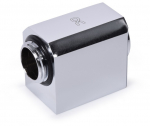Alphacool Low Profile ES L-connector rotatable G1/4 AG auf G1/4 IG - Chrome