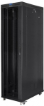 Lanberg Standing rack cabinet 19 inches 47U 800x1200mm, glass LCD doors (FLAT PACK) black