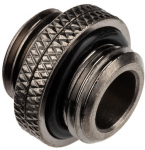 Alphacool ES Dual Adapter, Plug-In, G1/4 Male to G1/4 Male - Black