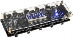 Lamptron LP801 Fan Controller with Display, 9x 4-Pin, 9x ARGB, Temp Display