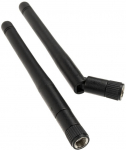 Akasa Omni-Directional Tri-Band WiFi Antenna with RP-SMA - 2-Pack, Black