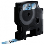 Dymo label printer tape D1 12mmx7m, black/clear