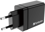 Verbatim CHR-30EU2 USB Charger 30W with 2 x USB-A 10W Black