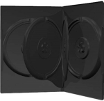 MediaRange 4-Disc DVD Box Black 50 pcs Protective Sleeve