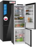 Bosch Serie 6 KGN49LBCF freestanding fridge-freezer 440 L C black