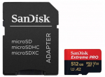 Sandisk memory card microSDXC 512GB Extreme Pro + adapter