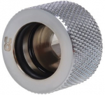 Alphacool HT 16mm HardTube compression fitting G1/4 - knurled - chrome