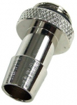 10mm (3/8") hose connection G1/4 with O-ring (high-flow) - short - silver