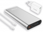 RealPower Powerbank PB-20000PD Pro Set silber 20.000mAh