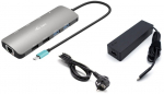 I-tec USB-C Metal Nano Dock 2x HDMI + PD 100W Charger