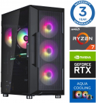 INTOP AQUA Ryzen 7 7700X 32GB DDR5 1TB SSD M.2 NVME+2TB RTX5050 8GB no-OS