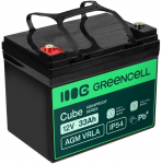 Greencell Battery AGM VRLA 12V 33Ah IP54