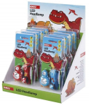 Headlamp - Dino, 2&times; CR2032, 8 pcs, display box