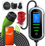 Qoltec Mobile EVSE Adj. 2in1 Type2 7kW 230V CEE32A Wi-Fi TU