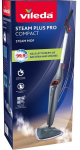 Vileda Steam Plus Pro Compact Steam Cleaner (black/red)