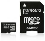 TRANSCEND 8GB micro SDHC Card Class 10