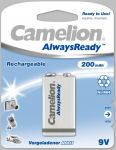 Camelion | 9V/6HR61 | 200 mAh | AlwaysReady Rechargeable Batteries Ni-MH | 1 pc(s)