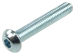 screw ISO 7380 M4 x 25 hexagonal fillister head zinc coated