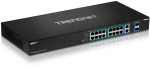 TRENDnet Switch 18-Port Gbit PoE 440W High Power 2xSFP 19"