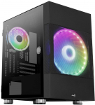 Aerocool Atomic v1 Midi-Tower, ARGB, Tempered Glass - schwarz