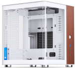Jonsbo TK-0 Mini-Tower Mini-ITX Case, Tempered Glass, Wood - White
