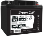 Greencell Battery AGM VRLA 12V 40Ah IP54