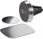 Goobay Slim magnetic mounting set, black/silver