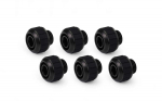 Alphacool Apex Grip SoftTube fitting 13/10mm G1/4 black Set of 6
