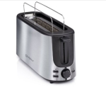 Alpina 8711252473512 toaster 7 2 slice(s) 1000 W Black, Silver