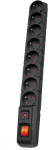 HSK DATA S8 Black 8 AC outlet(s) 230 V