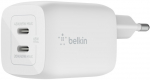 Belkin 65W DUAL USB-C GAN WALL PPS White