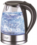 Adler AD 1225 electric kettle 1.7 L Black,Stainless steel,Transparent 2200 W