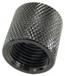 sleeve G1/4 to G1/4 - knurled - black nickel